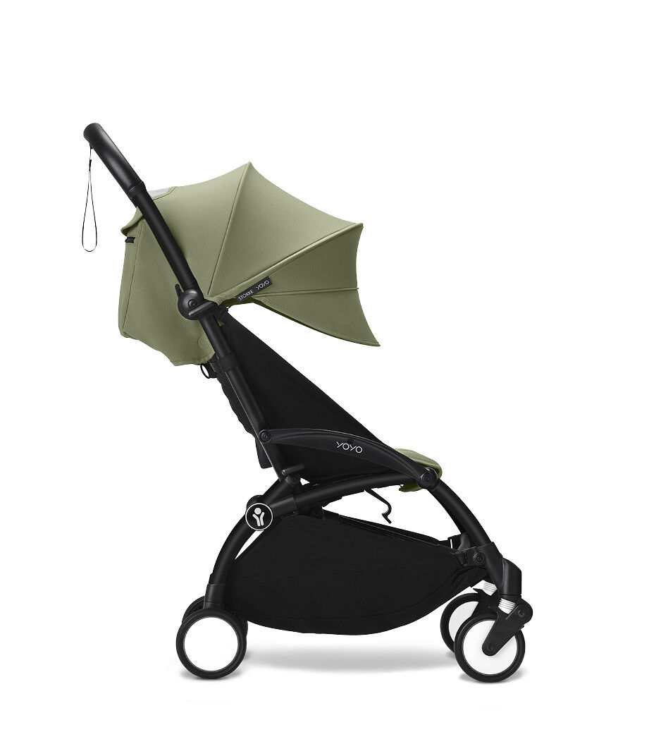 Stokke® YOYO3® 6+ Black Frame. Olive. Extended Canopy. galery image 8